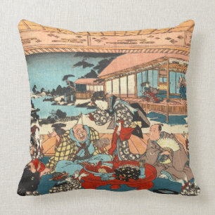 Dinner Party 1840 Cushion