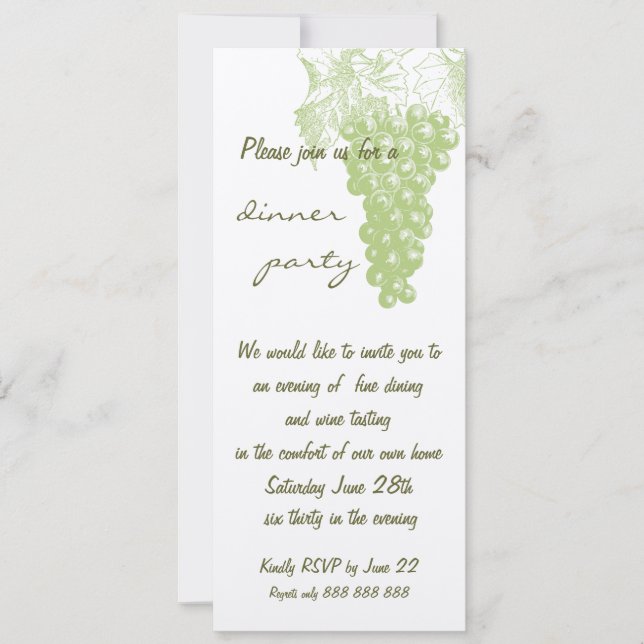 Dinner Party Invitation (Front)