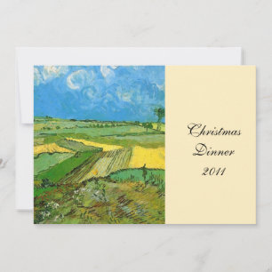 Dinner party invitation.Wheat Fields at Auvers Invitation