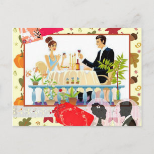 dinner postcard