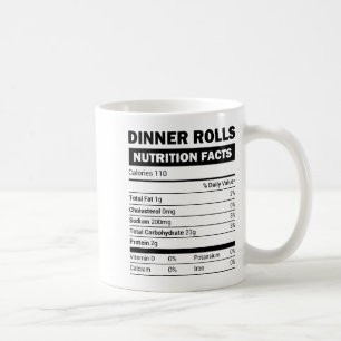 Dinner Rolls Nutrition Facts Family Matching Chris Coffee Mug