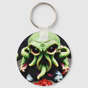 Dinner with Cthulhu Key Ring