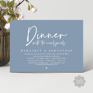 Dinner with the Newlyweds, Wedding Elopement Party Invitation