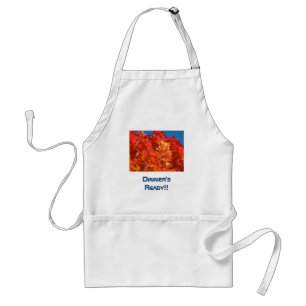 Dinners Ready! aprons Orange Autumn Leaves