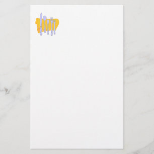 Dinnerware and Napkin Unlined Stationery
