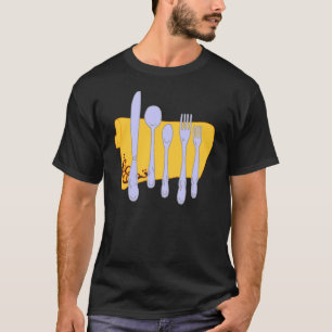 Dinnerware Cooking Design Template T-Shirt