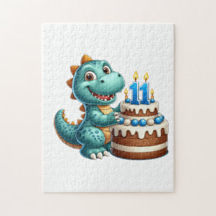 Dino 11th Birthday Jigsaw Puzzle