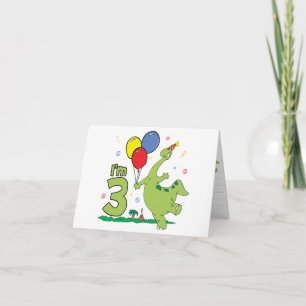 Dino 3rd Birthday Fill-in Invitation