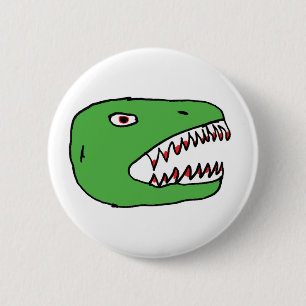 dino 6 cm round badge