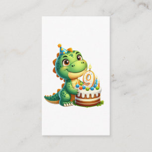 Dino 9th Birthday Enclosure Card