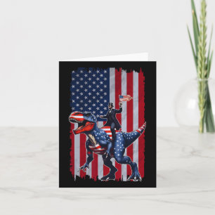 Dino Abraham Lincoln 4th Of July Shirt Boys Americ Card