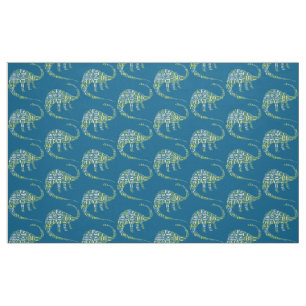 Dino alphabet fabric