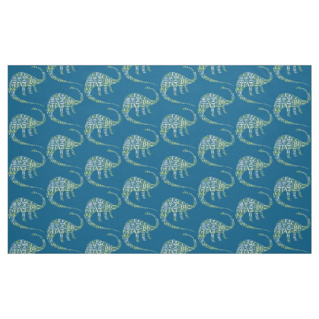 Dino alphabet fabric (Fat Quarter)