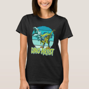 Dino Artist Dinosaur Tyrannosaurus T-Shirt