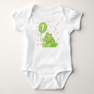 Dino Baby 1st Birthday Bodysuit