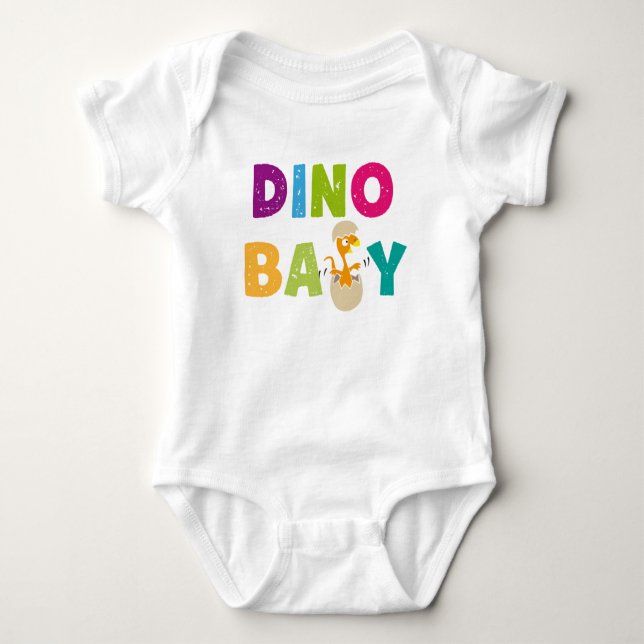 Dino Baby Baby Bodysuit (Front)