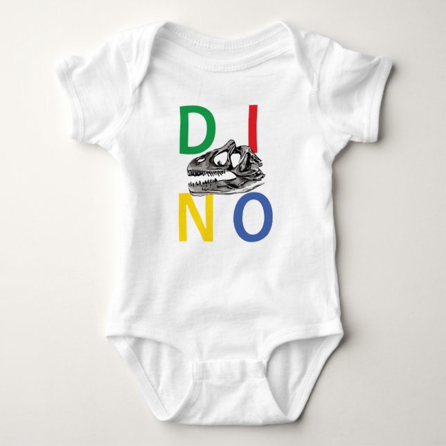 DINO - Baby Jersey Bodysuit (Front)