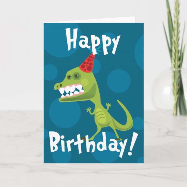 Dino Birthday Card (Front)