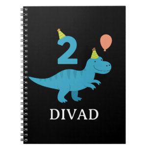 Dino Birthday Fun - Age 2 Celebration Design Notebook