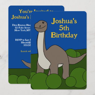 Dino Birthday Invitation