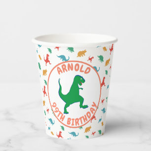 Dino Birthday Kids Jurassic Prehistoric Funny Paper Cups