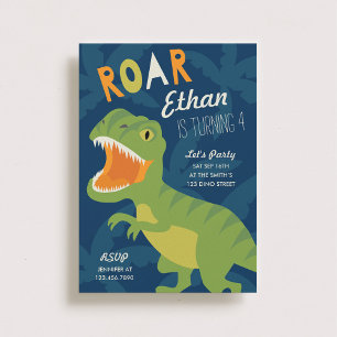 Dino Birthday Party Invite