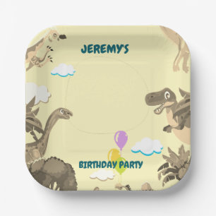 Dino Birthday Party Paper Plate