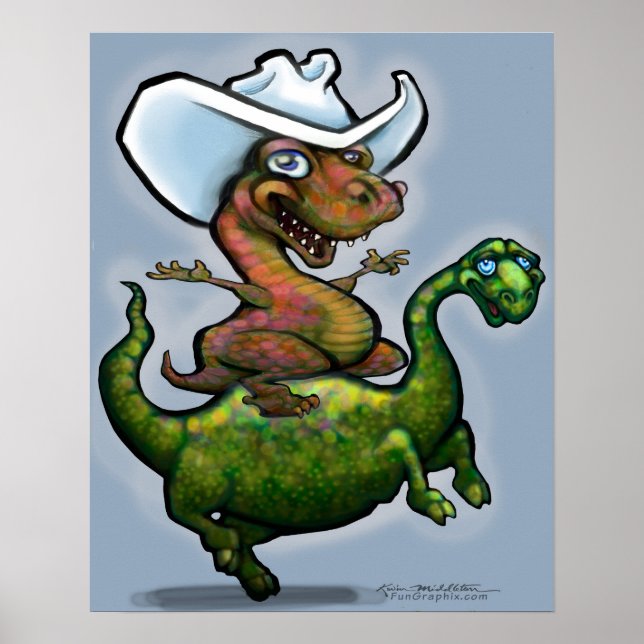 Dino Bronco Poster (Front)