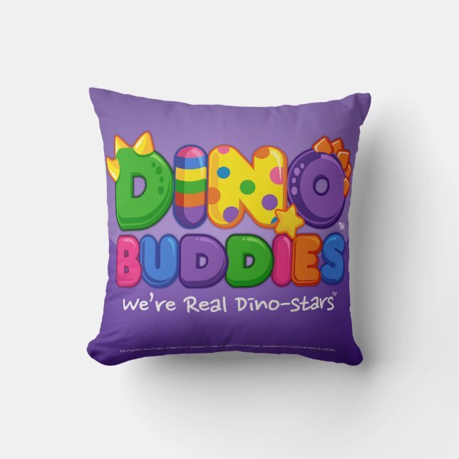 Dino-Buddies™ Pillow – Pinata Scene w/DB Logo 2 (Front)