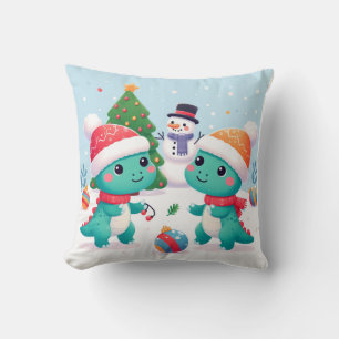 Dino CHRISTMAS Delights Cushion
