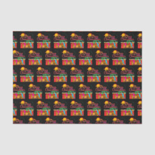 Dino Christmas - Dinosaur Stockings Tissue Paper