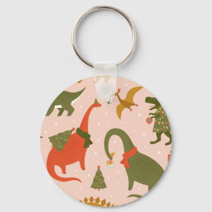 Dino Christmas Party: Tree Rex Key Ring