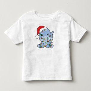 Dino Christmas Winter Animals Holiday Dinos Toddler T-Shirt