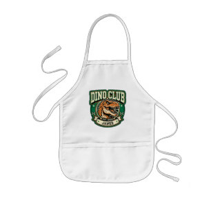 Dino Club T-Rex Vintage Emblem Personalised Kids Apron