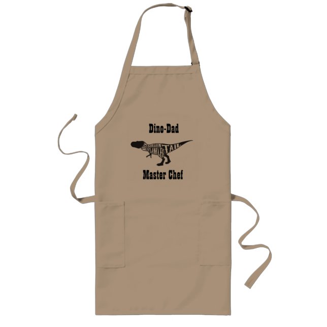 Dino-Dad, Master Chef, Customisable Apron (Front)