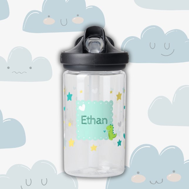 Dino Delight Personalised Kids Water Bottle (Creator Uploaded)