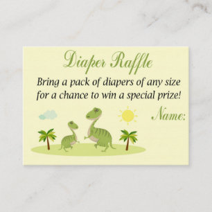 Dino Diaper Raffle Tickets