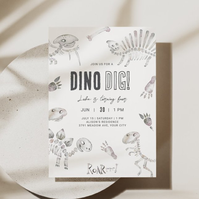 Dino Dig Birthday  Invitation (Creator Uploaded)