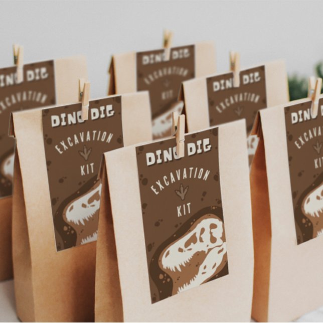 Dino Dig Dinosaur Excavation Kit Favour Cards (Creator Uploaded)