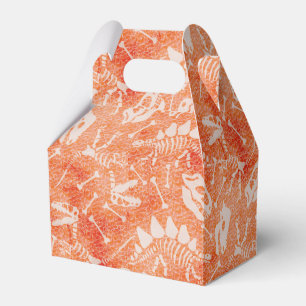 Dino Dig orange Favour Box