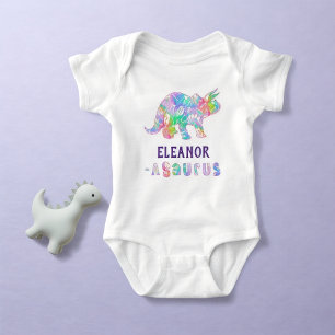 Dino Dig Rainbow  Baby Bodysuit