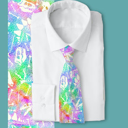 Dino dig rainbow   tie