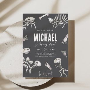 Dino Dig Theme Birthday  Invitation