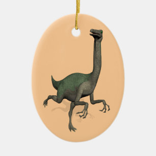 Dino Dinosaur Gallimimus Ceramic Ornament