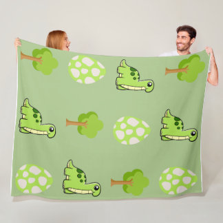 Dino Discovery Day  Fleece Blanket