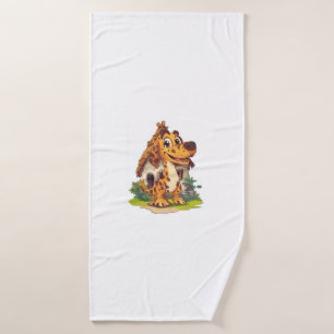 Dino Dog � Prehistoric Funny Pup Bath Towel