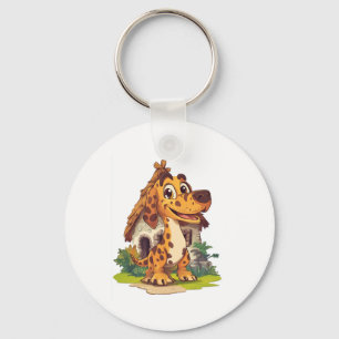 Dino Dog � Prehistoric Funny Pup Key Ring