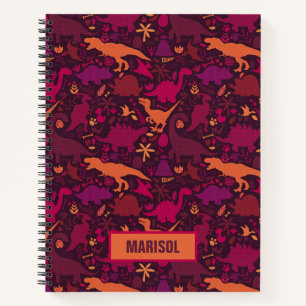 Dino Doodle Silhouettes Kids Dinosaur Notebook