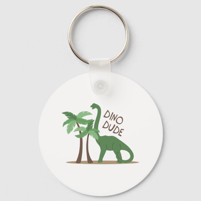 Dino Dude Key Ring (Front)