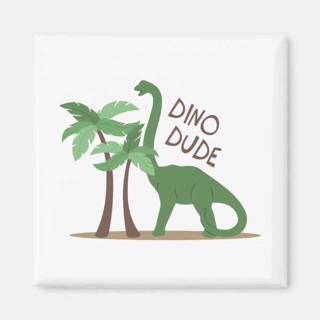 Dino Dude Magnet (Front)